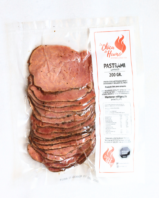 PASTRAMI Laminado 200g de puro sabor empacado al vacio